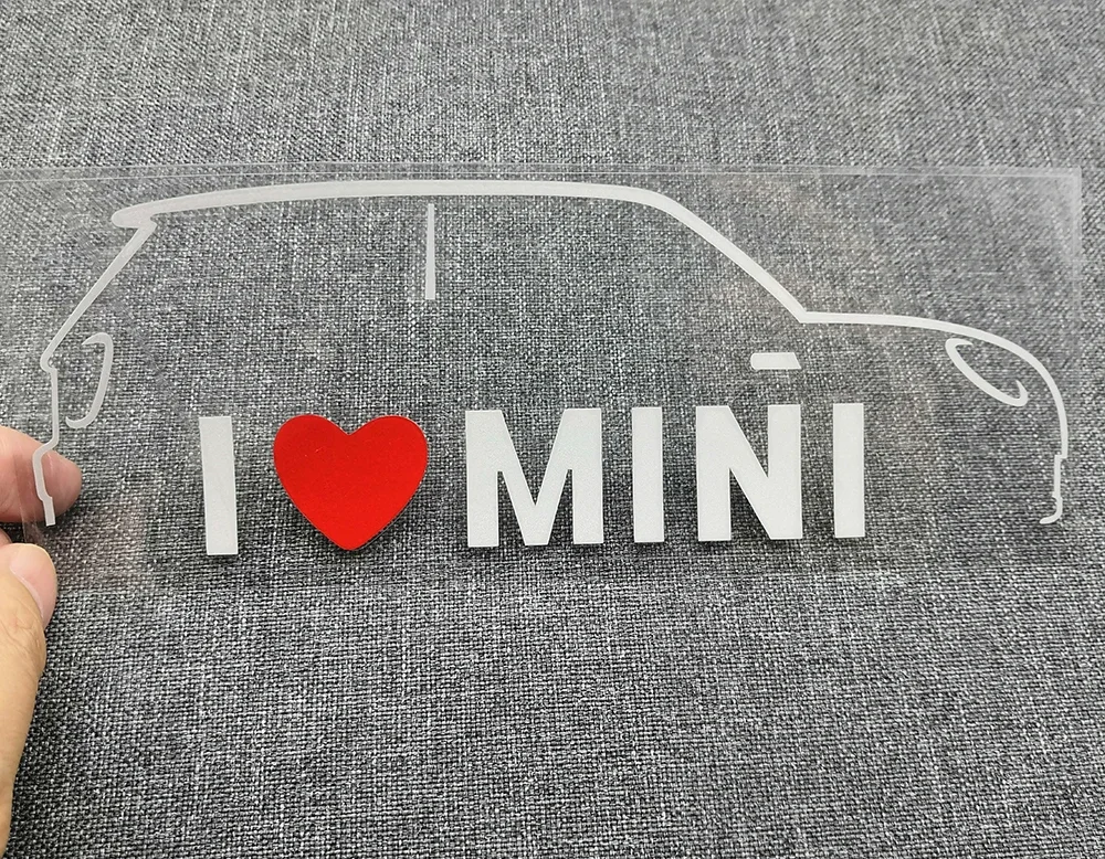 I Love Mini Cooper One S Countryman JCW  ׷  ƼĿ, ̵  ǵ, ڵ ׼