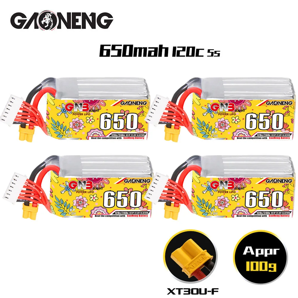 

GNB 6s 22.8v 650mAh 120c/240c Lipo Battery For RC Helicopter Quadcopter FPV Racing Drone Spare Parts 6s Drones Battery