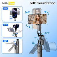 C17 Tripod 360°Auto-Rotation AI Tracking Remote Control Bluetooth Shooting Quadrapod Selfie Stick Stabilizer Optional Fill Light - Image 2