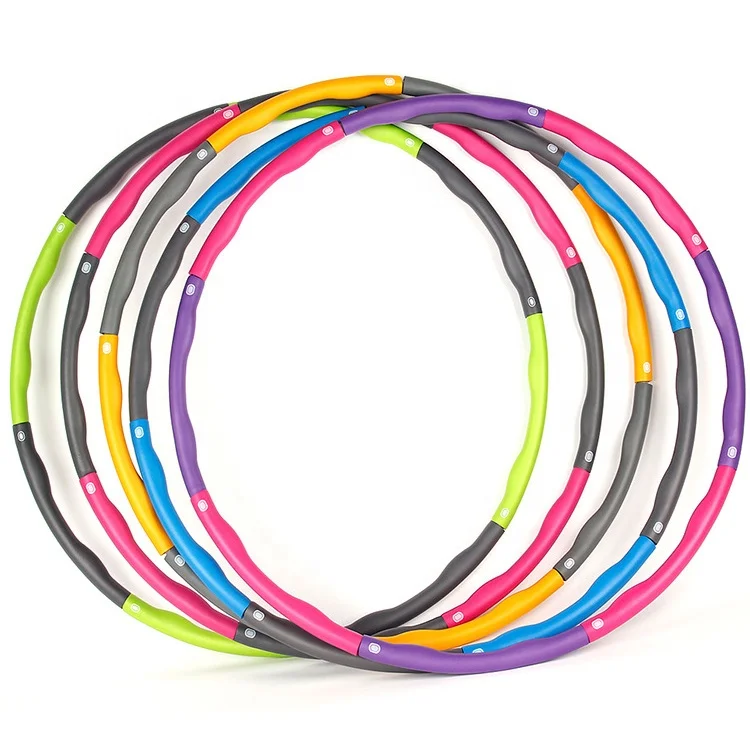 Weight Loss Adjustable Exercise Hula Ring Weighted Fitness Hula Loop Hoops for Adults