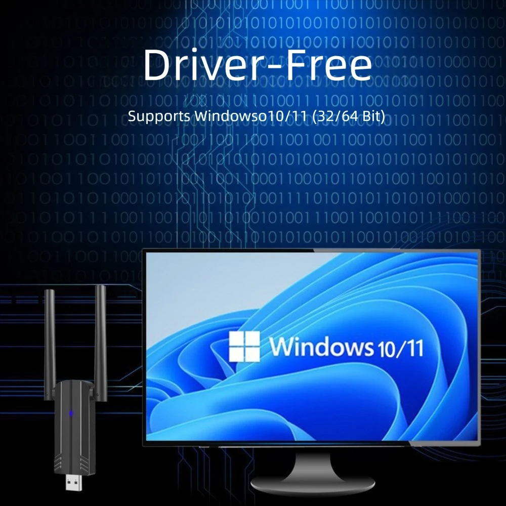 Wifi6 USB WiFi 동글 1800Mbps 어댑터 USB 3.0 Wifi 수신기 PC/노트북 용 듀얼 밴드 2.4G & 5G MU-MIMO Win10/11 용 무료 드라이버