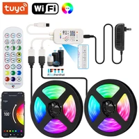 Wifi Led Strip Lights 220v 5050 Bluetooth Led Tape Light Strip Music Sync Led Lighting Strips Adhesive Smart Led Strip 12v Rgb