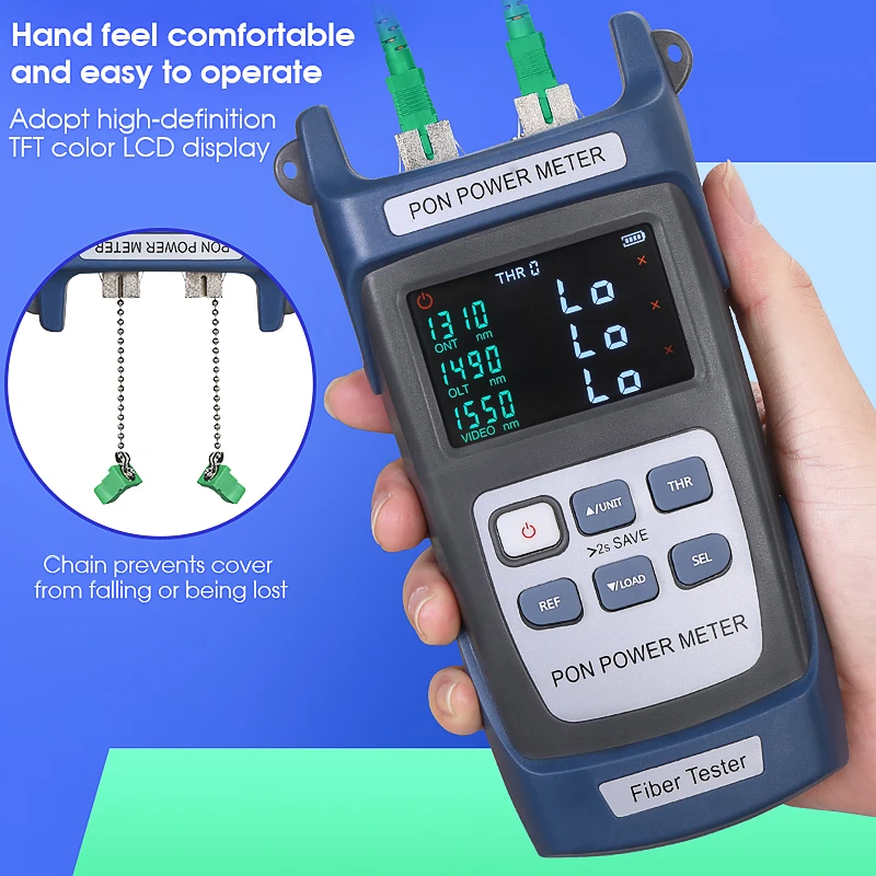 

AUA-350U(UPC Port)/350A(APC Port)(Optional) Optical Communication Test Instruments FTTX/ONT/OLT 1310/1490/1550nm PON Power Meter
