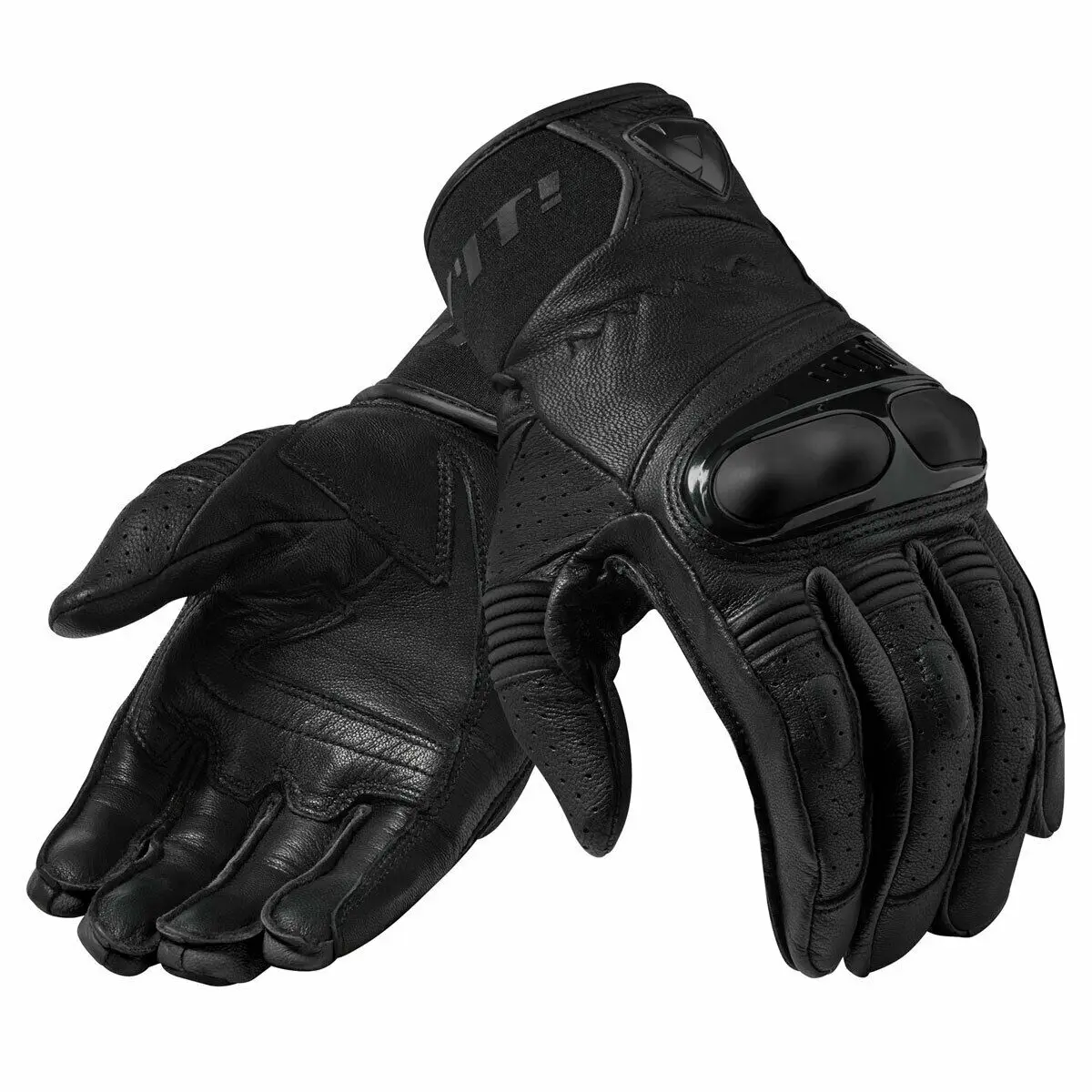 B:O:S Men's Summer Motorcycle Gloves – Leather, Breathable, CE Level 1 Protection