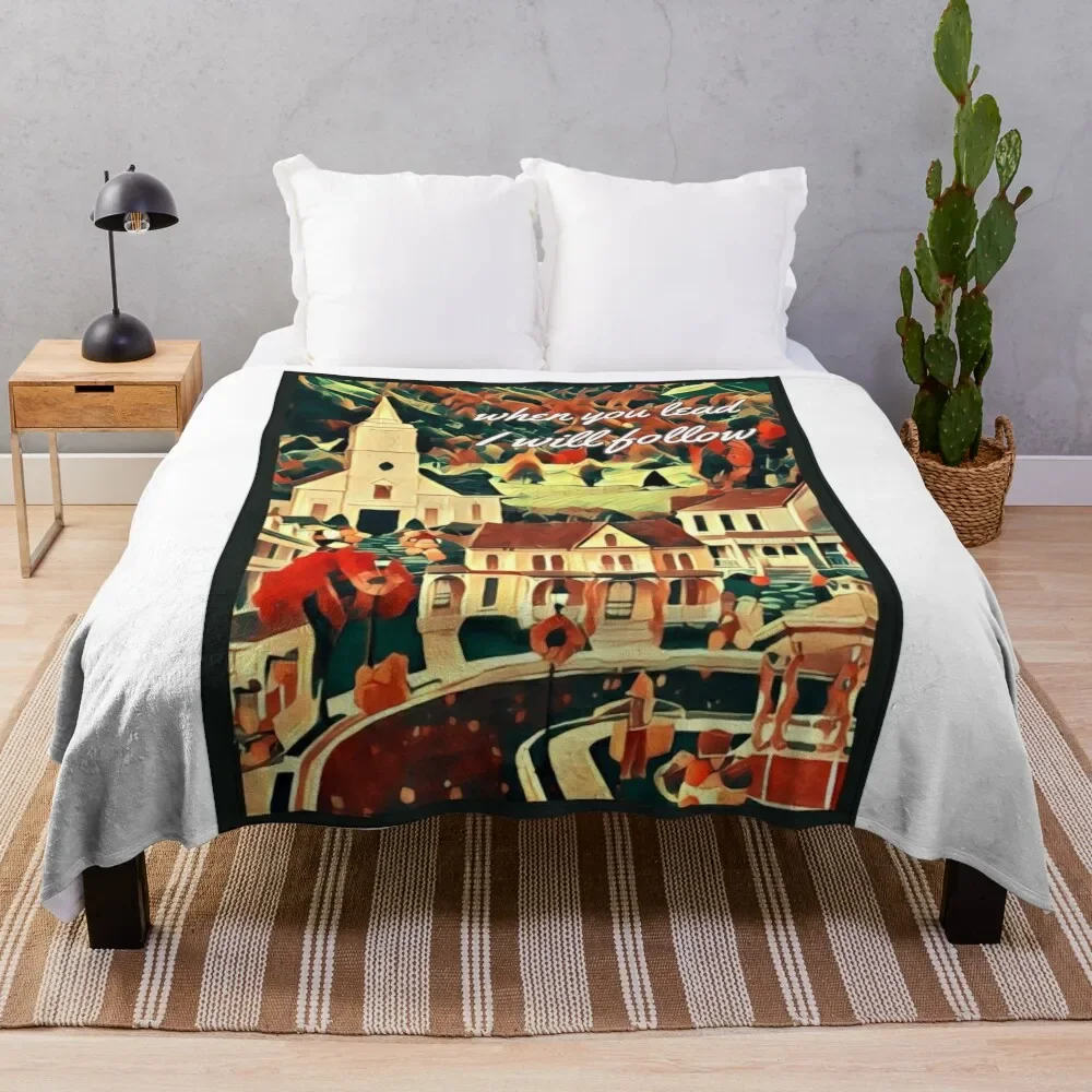 

When You Lead I Will Follow - Stars Hollow Throw Blanket Decorative Sofas halloween Luxury Throw Sofa Throw Blankets