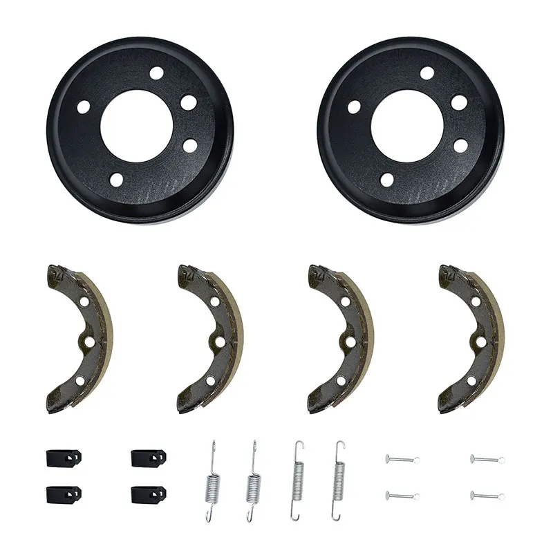 Golf Cart Brake Shoes 101146302 1011296 1011463 Brake Shoes Spring Kit Rear Wheel Drum Compatible With Club Car DS
