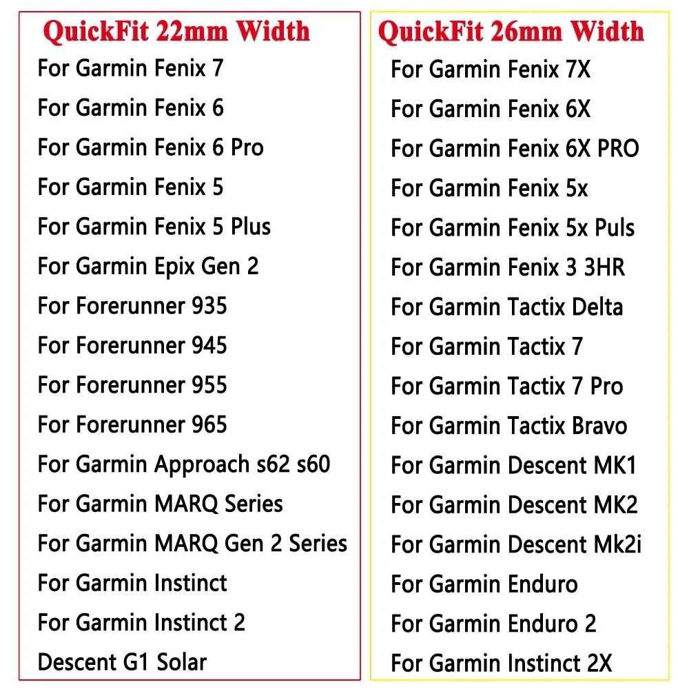 Ǹ ð  Ʈ, Garmin Fenix 6X 6 Pro 7X 7 Epix Gen 2 Easyfit ո , Fenix 5 5XPlus Ʈ ġ , 26mm, 22mm