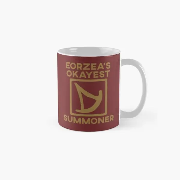 

Eorzeas Okayest Smn Xiv Classic Mug Photo Image Drinkware Handle Round Cup Simple Design Printed Gifts Picture Tea Coffee