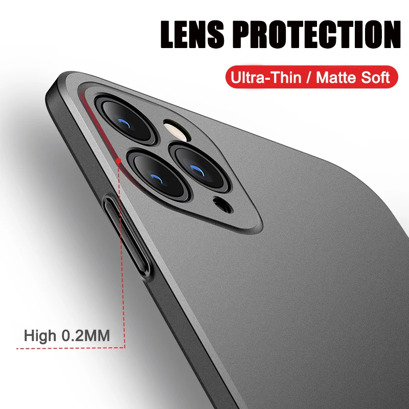 Sleek Sandstone Matte Shockproof Phone Case – Ultra Thin Durable Hard Cover