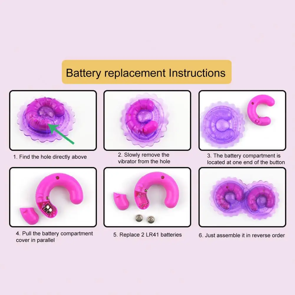 Nipple Sex Toys 1 Pair Nipple Vibrators Non-Irritation Chest Clips Soft Rubber Strong Stimulus Breast Sucker Clips