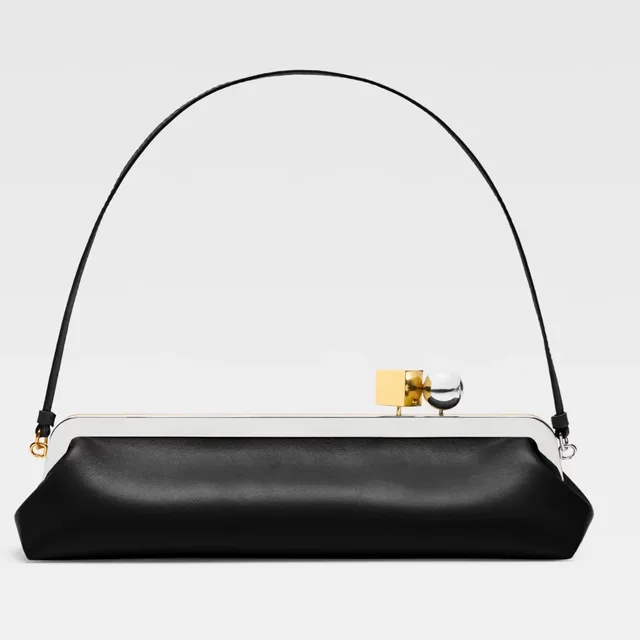 Fashion Long Clutch Bag for Women Luxury Designer Kiss Lock Women Shoulder Bags Elegant Party Purses Trend Underarm Bag 2026 6