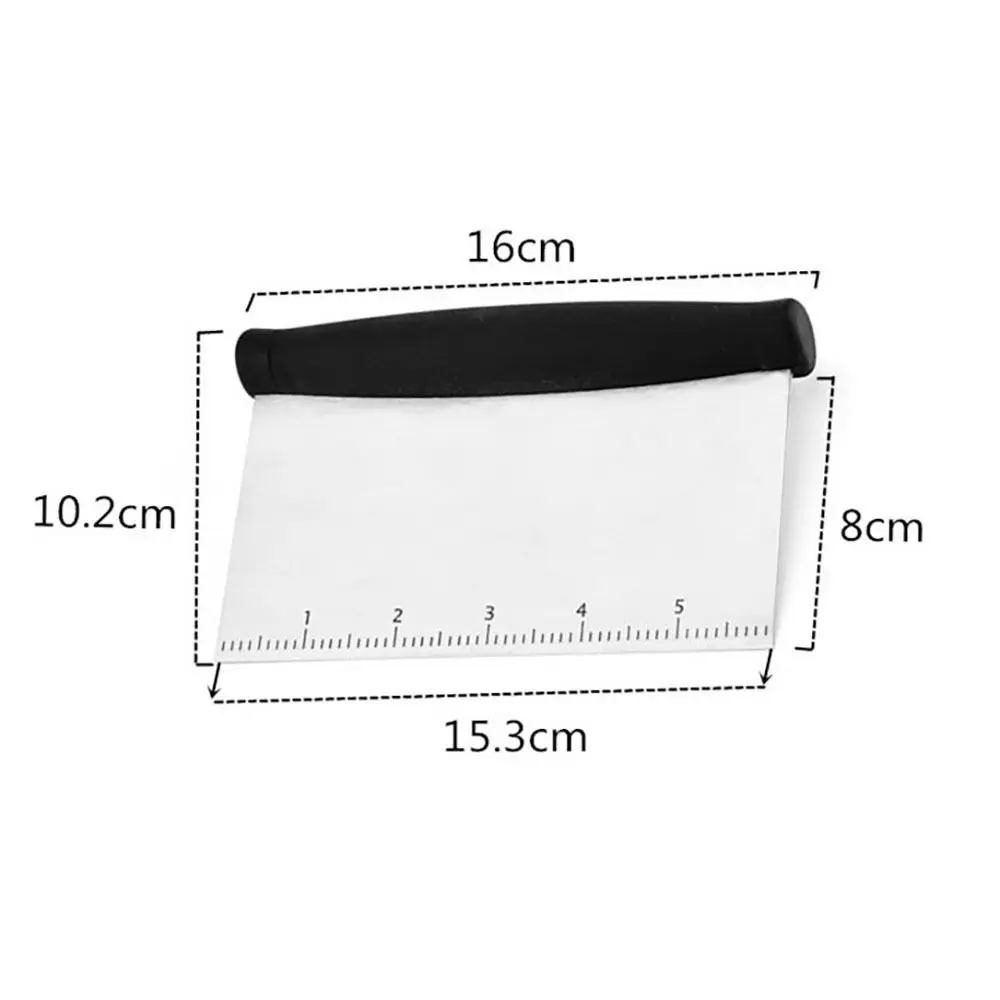 Dough Scraper Bench Scraper Multi-Purpose Stainless Steel for Bread Pizza