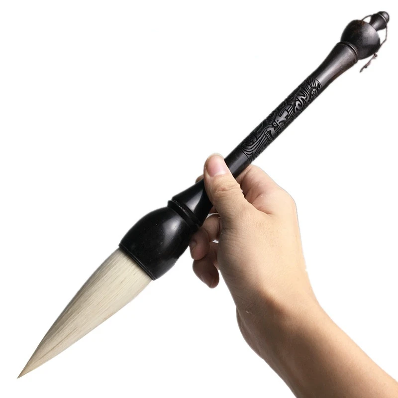 Chinese Large Hopper-shaped Calligraphy Brush Chinese Landscape Painting Brush Pen Chinese Calligraphy Couplets Writing Supplies