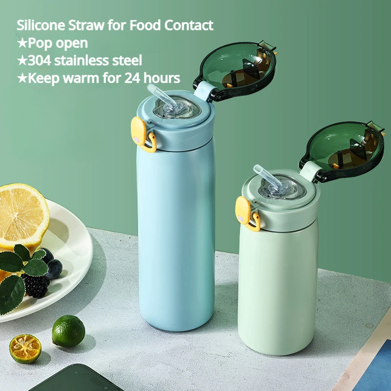 Portable Kids Thermos Mug With Straw Stainless Steel Cartoon Vacuum Flasks Children Cute Thermal Water Bottle Tumbler Thermocup 4 Sc593f11b8923430781ee67a086a569afj