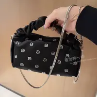 Luxury Brand Designer Rhinestone Handbag Wang Women's Bag, Fashion Women's Tote, Shoulder Bag, Chain Crossbody Bag, Wallet New 2