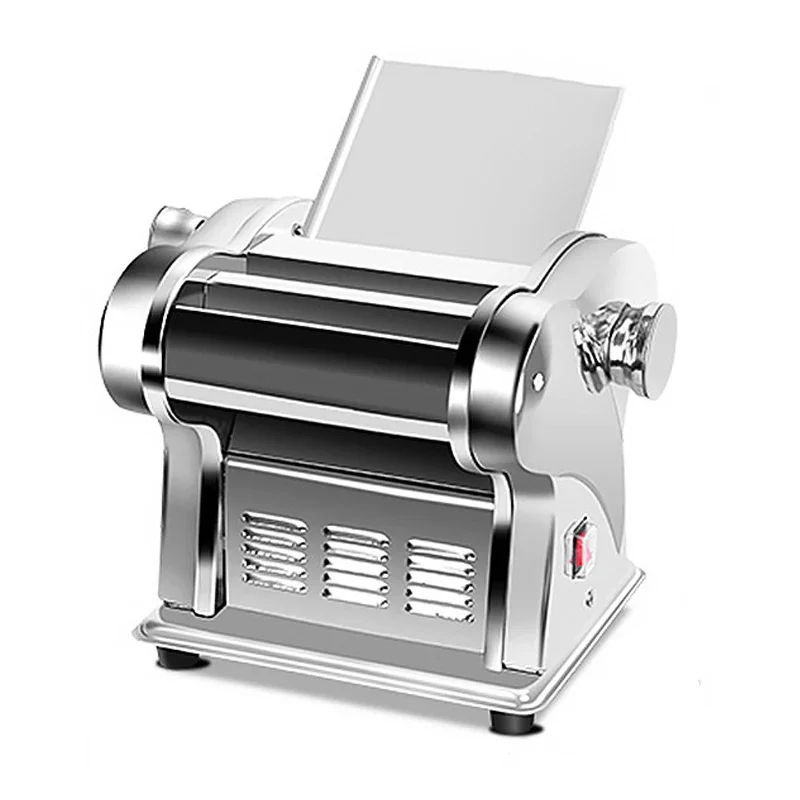 Home Electric Noodle Dumpling Press Machine Stainless Steel Noodle Maker Spaghetti Roller Dough Pressing Cutter Machine 220V