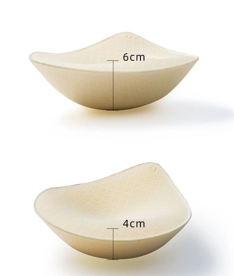 1Pair Thick Latex Bra Pads Inserts Push Up Breast Enhancer Removeable For Women Bras Swimsuit Bikini