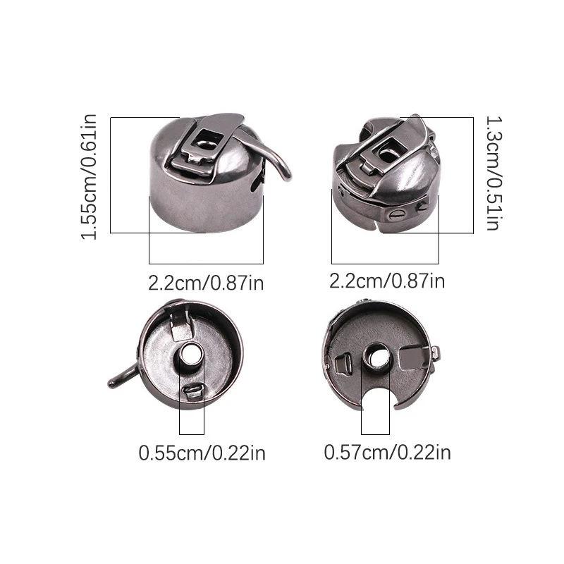 Sewing Machine Bobbin Case Stainless Steel Bobbin Case for Front Loading 15  Class Machines Suitable for Household Sewing Machine