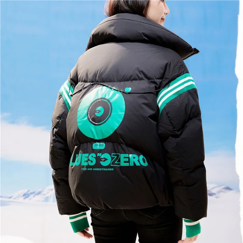 2023 New Women Down Cotton Coat Winter Jacket Female Keep Warm Thick Parkas Loose Short Outwear Fashion Design Hooded Overcoat