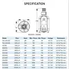 zksj DC Aquarium Water Pump BS Series Bottom Feed Pump Frequency conversion adjustable speed 100-240V 50/60HZFish Tank 6