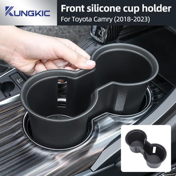 Silicone Water Cup Holder Tray for Toyota Camry XV70 2018–2023 Central Console