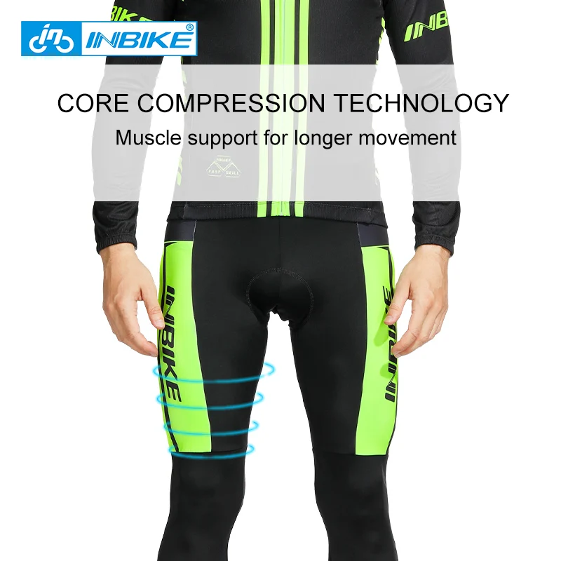 Cycling Long Pants Man Reflective MTB Men's Bicycle Tights Road Bike Riding Pants with 3D Padded Quick-Dry Trousers Clothing