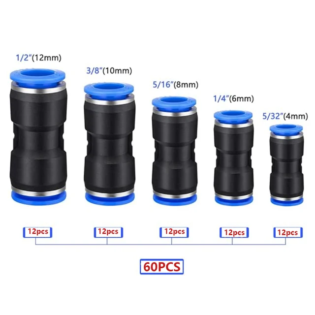 箱入りセットエアストレート空気圧継手水道管クイックリリースコネクタ