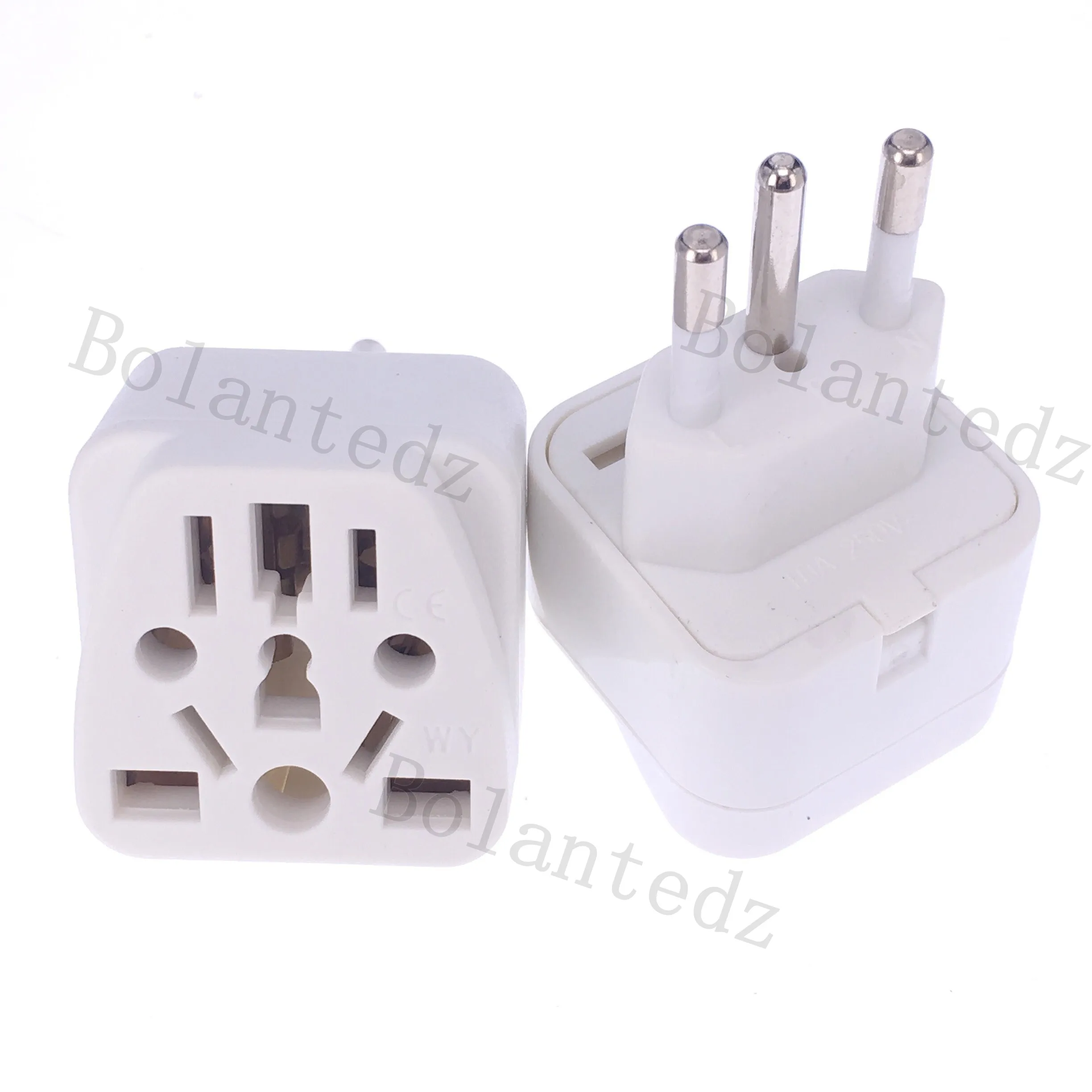 Universal Brazil Plug Adapter 3 Pin EU Euro AU US UK To Brazil Travel Adapter Electric Power Cord Charger Socket Outlet