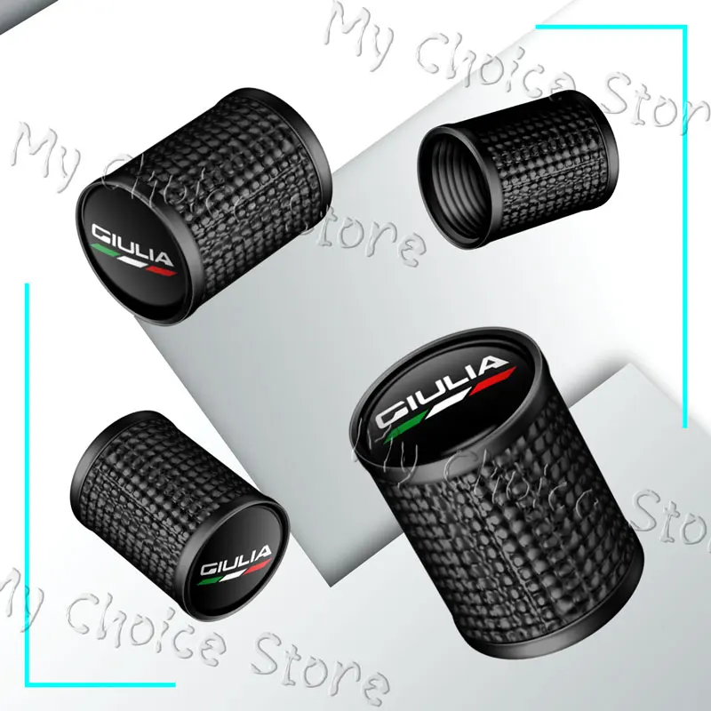 Premium Set of 4 Emblem Wheel Tire Valve Caps - Waterproof and Durable Airdust Covers