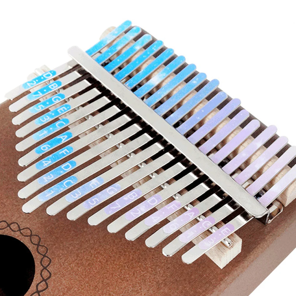 4 Pcs Stickers Kalimba Piano Thumb Decal Mini Note Keyboard Gift Lover Thumbs Learning