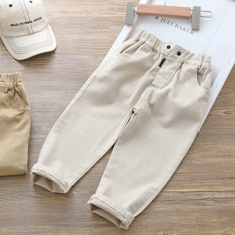 Girls Pants Boys Pants Kids Pants Baby Boy Girl Loose Pants Korean Style Casual Solid Spring Autumn Children's Pants for 1-6 Years