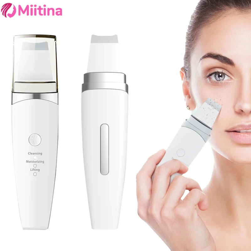 Ultrasonic skin scraper, pore cleaner, facial cleanser, blackhead remover, beauty scraper, import and export scraper