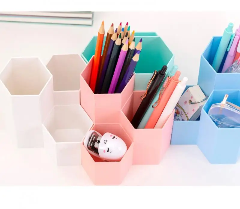 

Candy Color Modern Style Pen Holders Storage Box Office Supplies