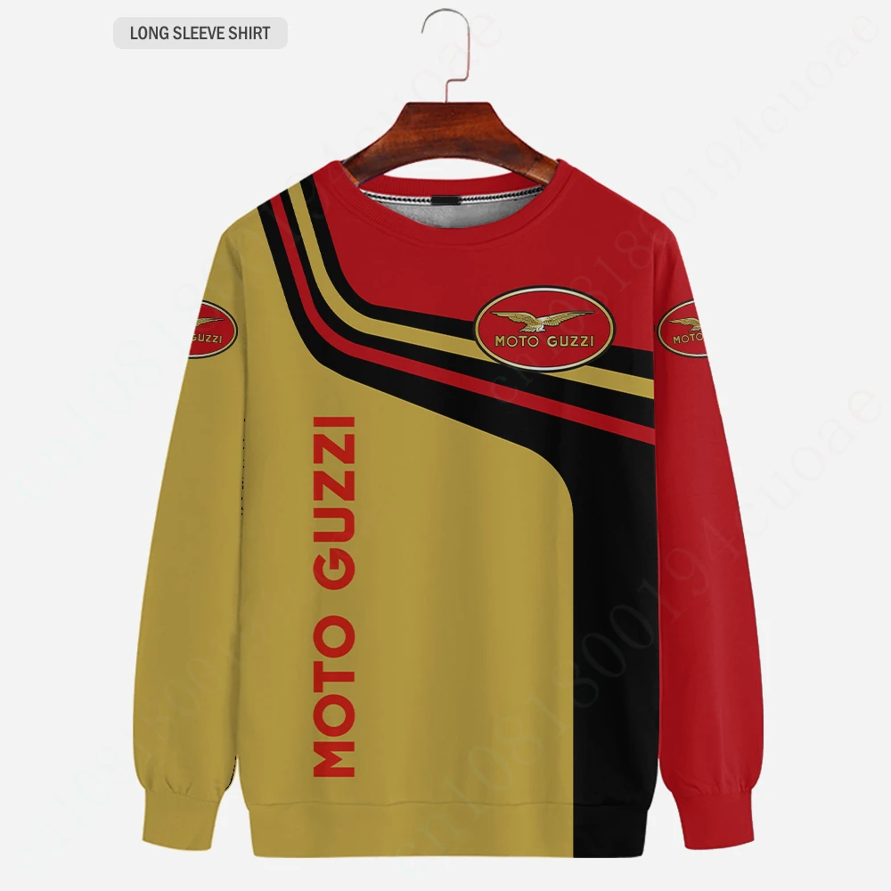 

Moto Guzzi Oversized T-shirt Harajuku O Neck Long Sleeve Unisex Clothing Casual T Shirt For Men Women Anime 3D Printing T-shirts