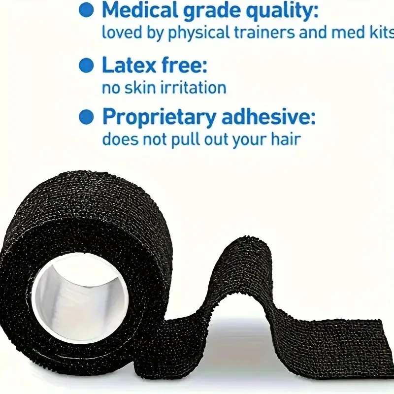 Elastic Bandage 6/12/24 Rolls Elastic Self Adhesive Bandage Wrap Breathable Flexible Fabric Non Woven Cohesive Bandage Medical First Aid Tape
