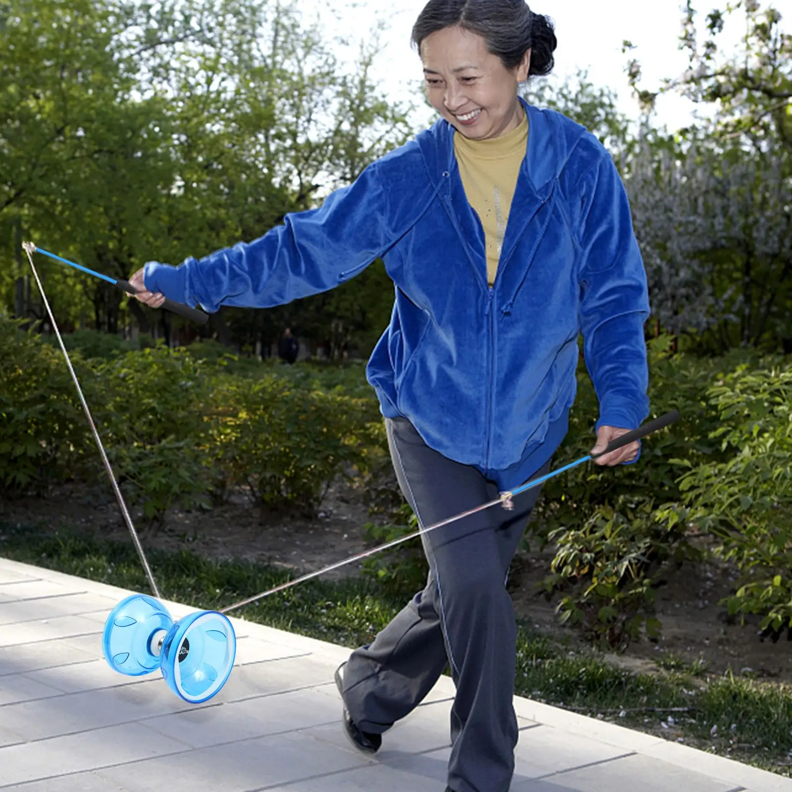 Diabolo Toy Transparent Soft Rubber Diabolos Chinese Children's Beginner's Living Double-ended Yoyo Diabolo Juggling Fitness Toy
