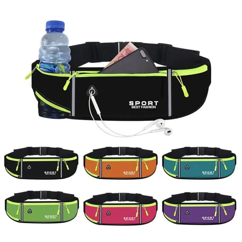 

Travel Multifunctional Sports Pocket Mini Fanny Pack For Men Women Portable Convenient USB Waist Pack Waterproof Phone Belt Bag