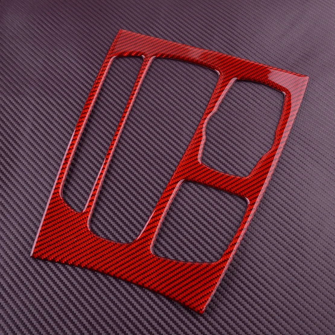 

Красная наклейка из углеродного волокна для отделки центральной консоли автомобиля, подходит для BMW X5 X6 F15 F16 2017 2016 2015 2014 LHD