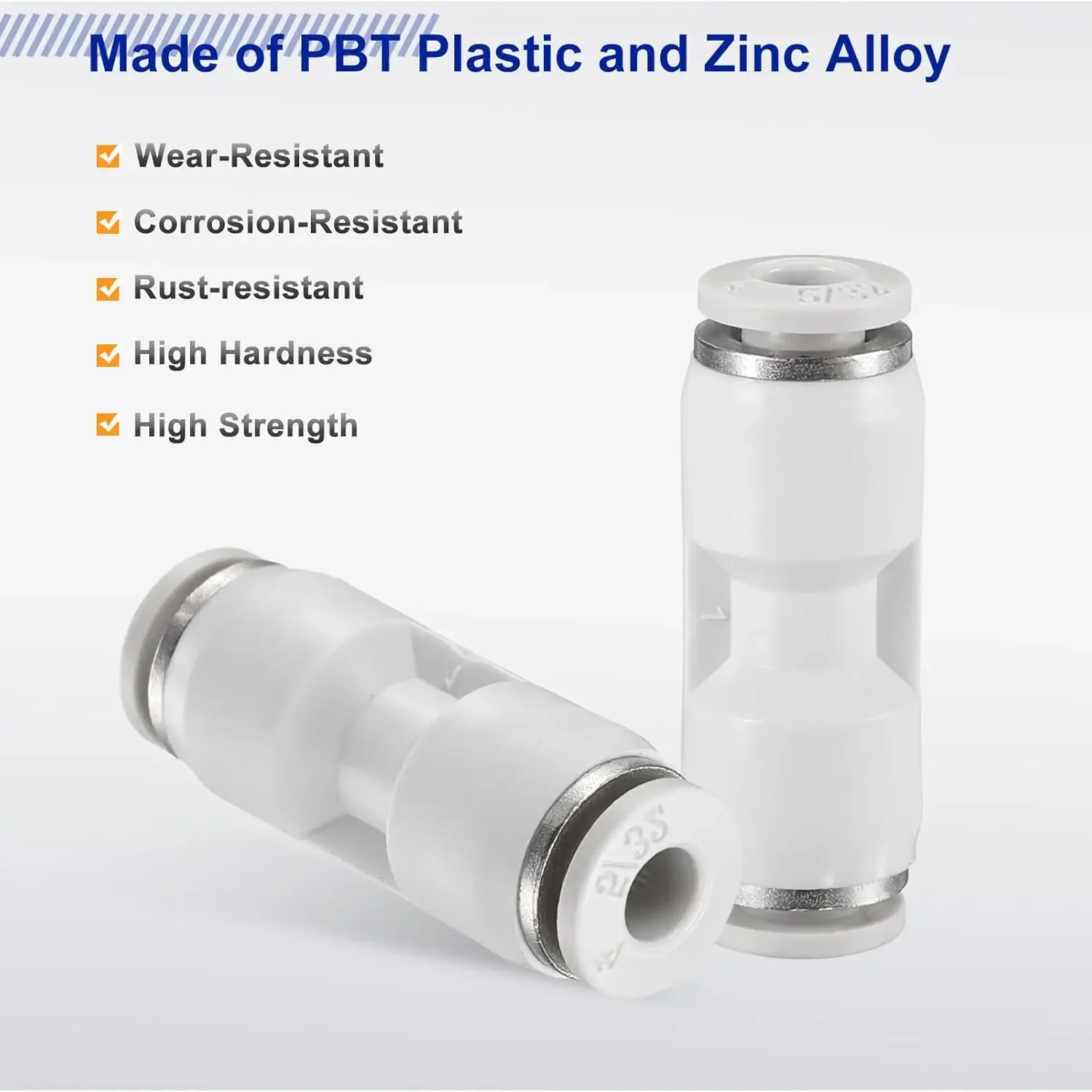 For Bambu Lab X1/X1C/P1P/P1S & AMS PTFE Tube Pneumatic Fitting Connector for 1.75mm 3d Printer Parts Pneumatic Connectors