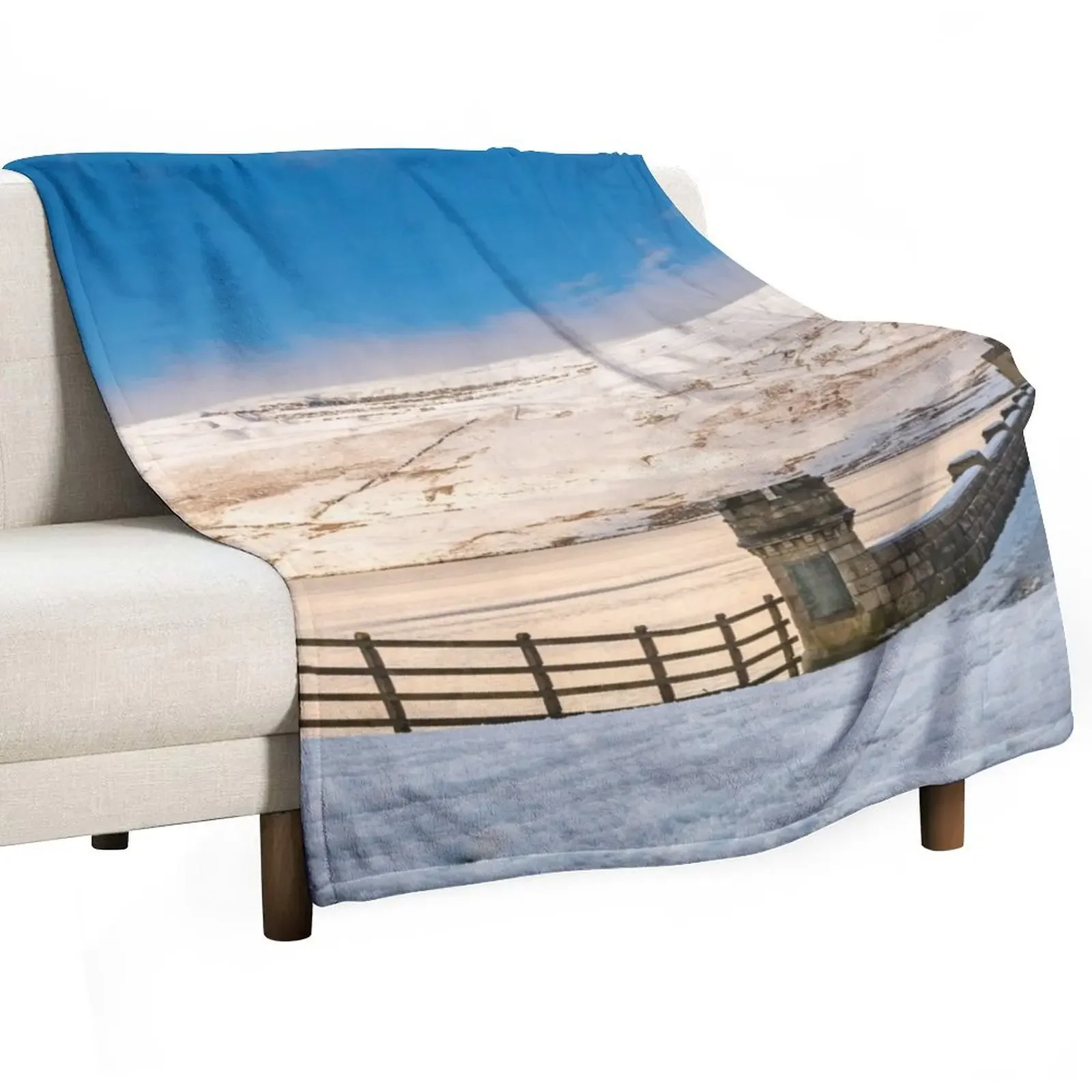 

Snow on the wall Throw Blanket Bed Fashionable Polar Bed linens Plush Blankets