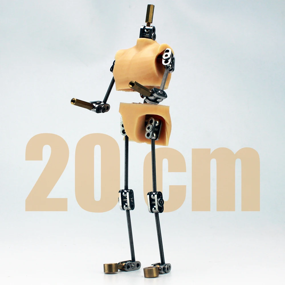 Armature Kit - DIY Metalen Marionet Figuur Skelet, Eenvoudig Te Monteren Geanimeerd Karakter Ontwerp Voor Stop Motion Animatie