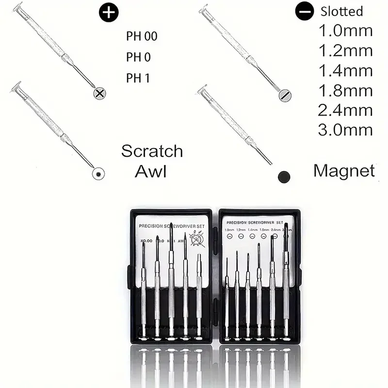 Mini Precision Screwdriver Set 11pcs Electronics Repair