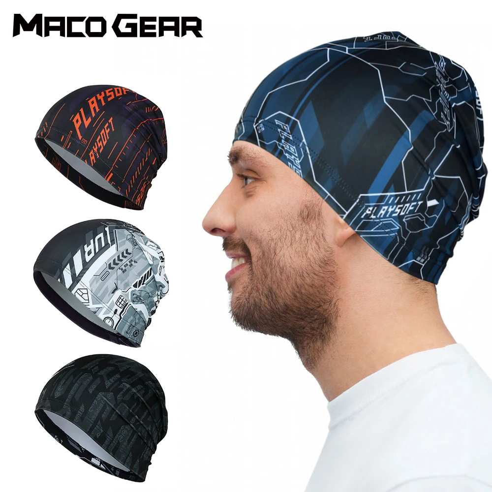 sports hat Men Women Print Cap Breathable Soft Scarf Running Cycling Sports Beanie Tennis Riding Quick Drying Headband Summer