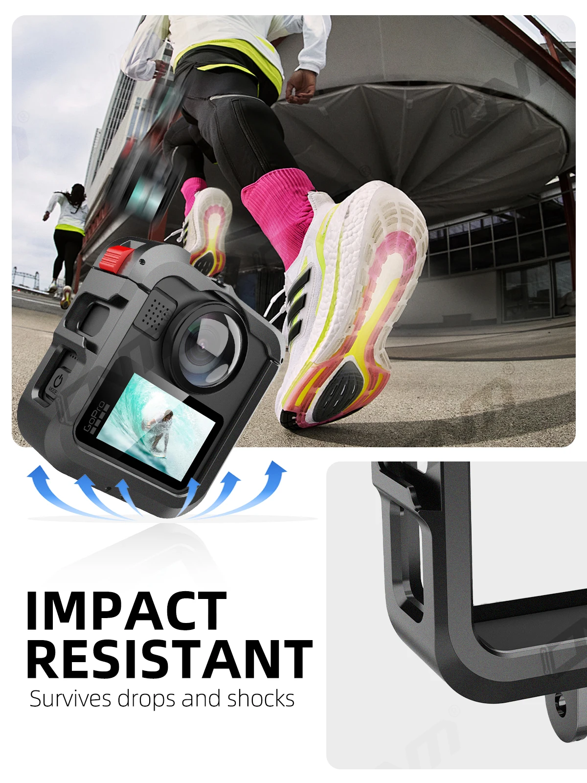 Käfig aus Aluminiumlegierung für GoPro Max 2 – Anti-Drop-Metallschutzrahmen, Ganzkörperschutz-Set für 360-Grad-Panorama-Kamera – Detail 1