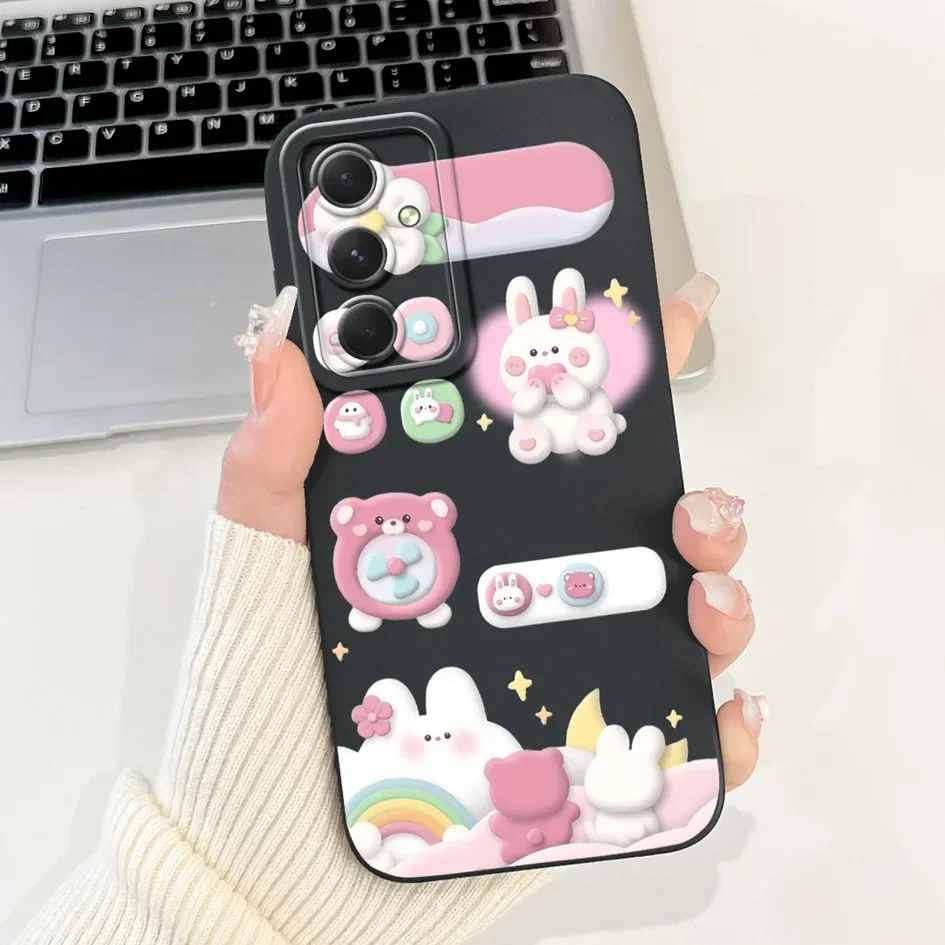 Floral Space Soft TPU Silicone Phone Case