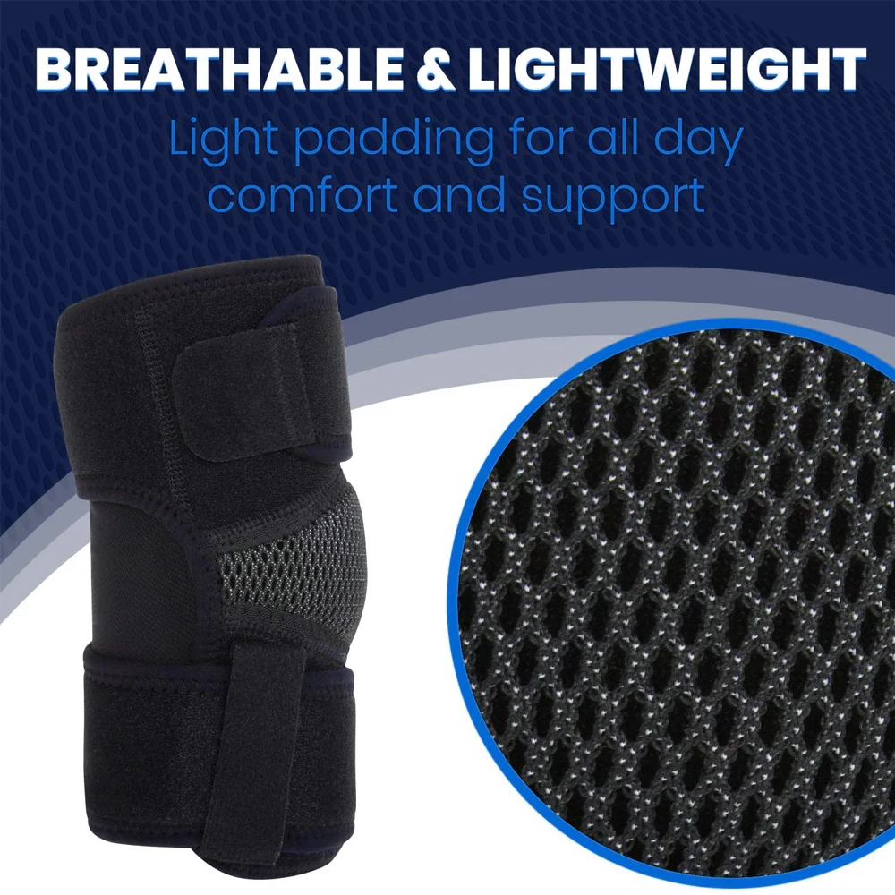 Neoprene Sports Compression Sleeve Elbow Brace Wraps for Tendonitis Bursitis Left Right Arm Support Epicondylitis Golfers 1 PCS