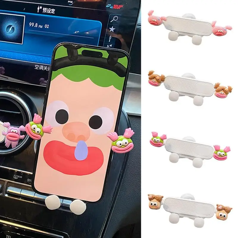 

Автомобильный держатель для телефона с креплением на вентиляционное отверстие Автомобильная Подставка для телефона с вентиляционным отверстием мультяшный держатель для вентиляционного отверстия и навигации симпатичное украшение для автомобиля