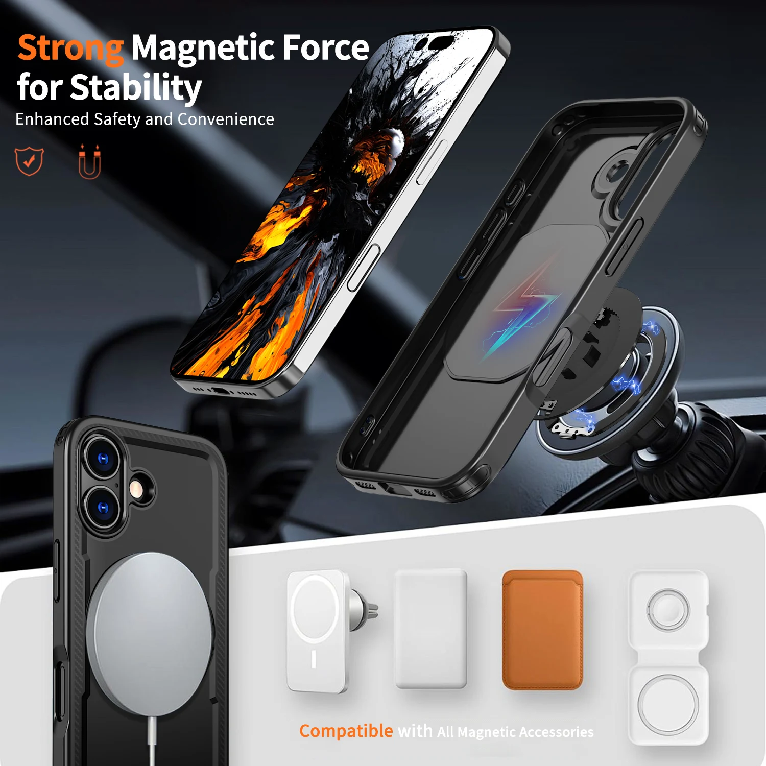 Enhanced Protection Ring Holder Case with Finger Grip