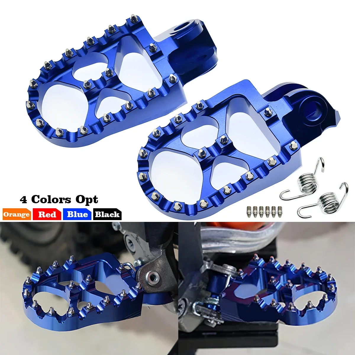 

Foot Pegs FootRest Footpegs Rests Pedals For motorcycle TE 300 FE 250 350 450 501 TC 85 65 14-16 701 Enduro/Supermoto 2016-2023