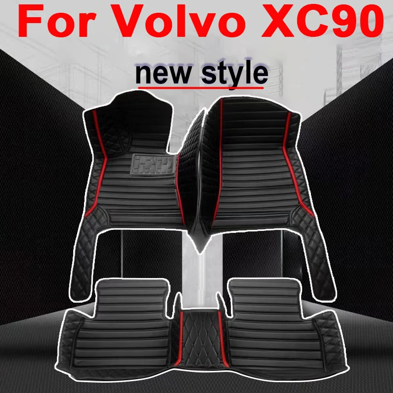 Tappetino Per Auto Per Volvo Xc90 Mk1 2002 ~ 2014 7 Posti Tappetino In Pelle Resistente Allo Sporco Cubre Pisos Para Autos Accessori Per Auto Parte In